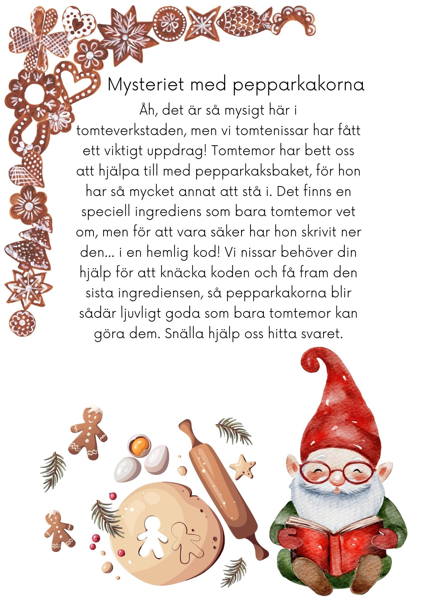 Mysteriet med pepparkakorna